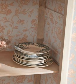 Rosa Wallpaper by Casadeco Rose Peche