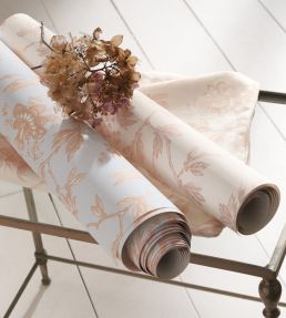 Rosa Wallpaper by Casadeco Rose Peche