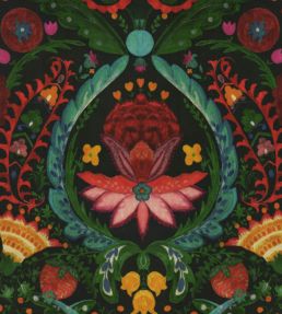 Rosa Mundi Fabric by MINDTHEGAP Anthracite