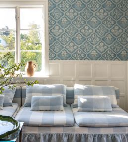 Rosa Wallpaper by Sandberg Blue