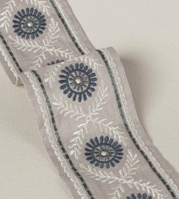 Rosario Braid Trimming by Colefax and Fowler Blue