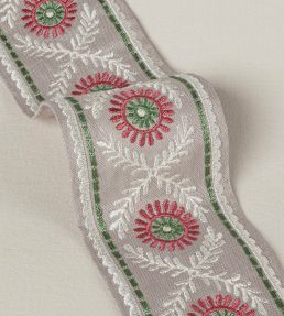 Rosario Braid Trimming by Colefax and Fowler Pink/Green