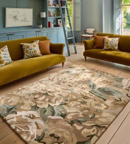 Sanderson Rose & Peony rug Birch 45001140200 Birch