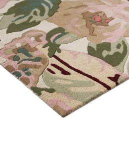 Sanderson Rose & Peony rug Red 45000140200 Red