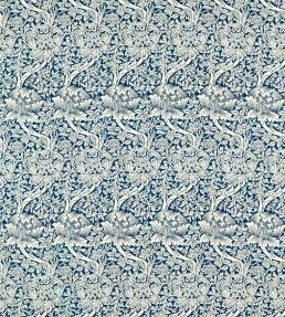 Rose & Thistle Fabric by Morris & Co Indigo