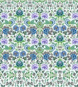 Rose De Damas Mural by Designers Guild Cobalt