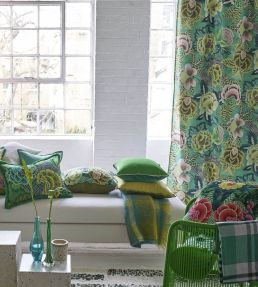 Rose de Damas Fabric by Designers Guild Jade