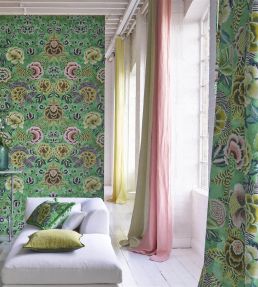 Rose de Damas Fabric by Designers Guild Jade