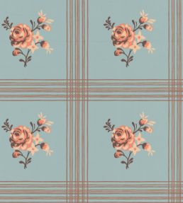 Rose Wallpaper by Langelid Von Bromssen Dala Blue