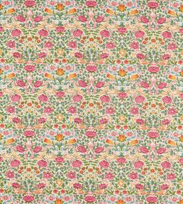 Rose Fabric by Morris & Co Boughs Green/Rose