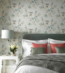 Rosemore Wallpaper by 1838 Wallcoverings Grey