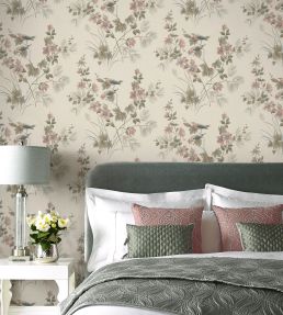 Rosemore Wallpaper by 1838 Wallcoverings Natural