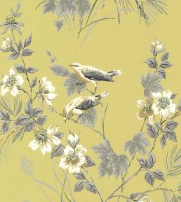 Rosemore Wallpaper by 1838 Wallcoverings Yellow