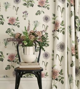 Roseraie Fabric by Clarke & Clarke Blush