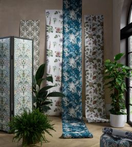 Roseraie Wallpaper by Clarke & Clarke Charcoal