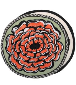 Roseron Cushion Ø 45cm by Christian Lacroix Tomate