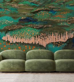 Rossinyol Mural by Tres Tintas Dark green