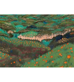 Rossinyol Mural by Tres Tintas Dark green