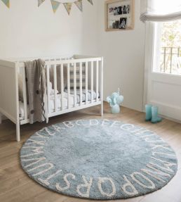 Lorena Canals Round ABC rug Vintage Blue-Natural C-ABC-VBN Vintage Blue-Natural