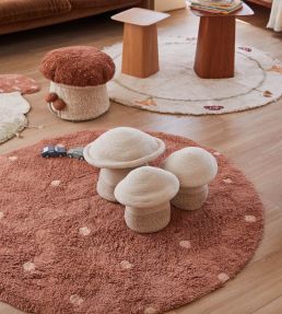 Lorena Canals Round Dot rug Chestnut C-RDOT-CHS Chestnut
