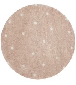 Lorena Canals Round Dot rug Rose C-RDOT-ROS Rose