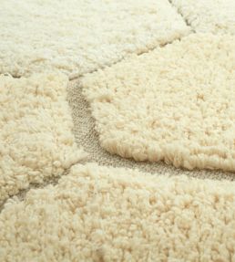 Lorena Canals Round Honeycomb rug Golden C-COMB-GLD Golden