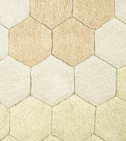 Lorena Canals Round Honeycomb rug Golden C-COMB-GLD Golden