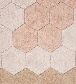 Lorena Canals Round Honeycomb rug Rose C-COMB-ROS Rose