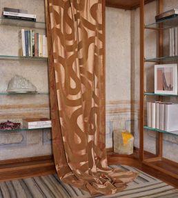 Roxy Fabric by Zimmer + Rohde Brown/Pink
