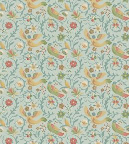 Royal Court Wallpaper by GP & J Baker Aqua