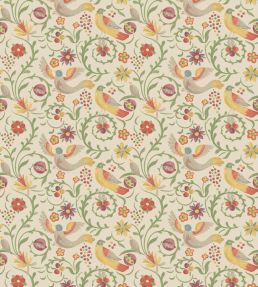 Royal Court Wallpaper by GP & J Baker Red/Green