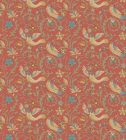 Royal Court Wallpaper by GP & J Baker Red