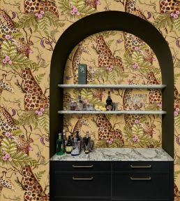 Royal Giraffe Wallpaper by Cole & Son Stone & Mulberry