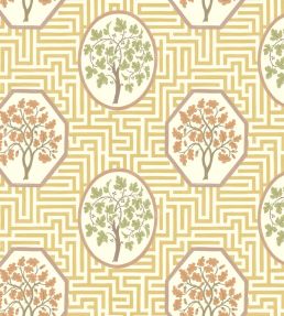 Royal Maze Wallpaper by GP & J Baker Ochre