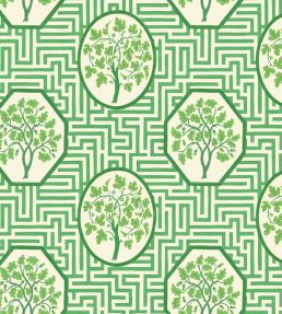 Royal Maze Wallpaper by GP & J Baker Royal Green
