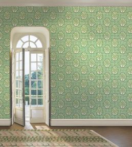 Royal Maze Wallpaper by GP & J Baker Ochre
