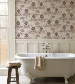 Royal Oak Wallpaper by Coordonne Vermillion