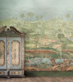 Royal Park Panel Mural by GP & J Baker Royal Green