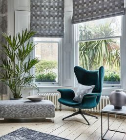 Ruben Fabric by Prestigious Textiles Indigo