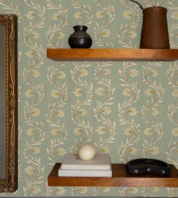 Rubia Wallpaper by Josephine Munsey Soft Aqua
