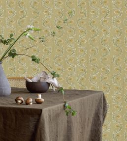 Rubia Wallpaper by Josephine Munsey Soft Yellow