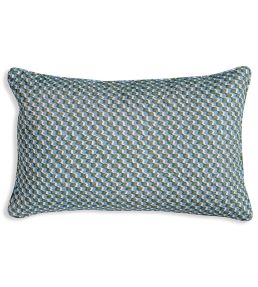 Ruffle Cushion 43 x 35cm by Fermoie Green and Blue