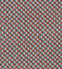 Ruffle Fabric by Fermoie Red/Blue