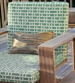 Rufolo Fabric by Casamance Emeraude Orange
