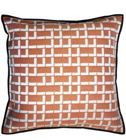 Rufolo Cushion 45 x 45cm by Maison Casamance Orange
