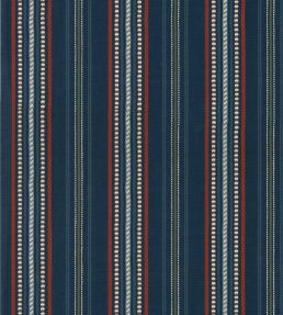 Rufus Stripe Fabric by GP & J Baker Indigo