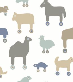 Rulla Wallpaper by Marimekko Green/Brown
