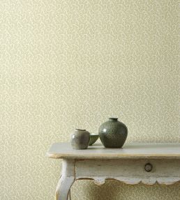 Rushmere Wallpaper by Colefax and Fowler Willow Green