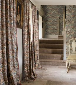 Ruskin Cotton Fabric by GP & J Baker Teal