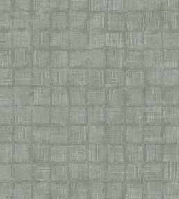 Rustic Check Wallpaper by Eijffinger Green